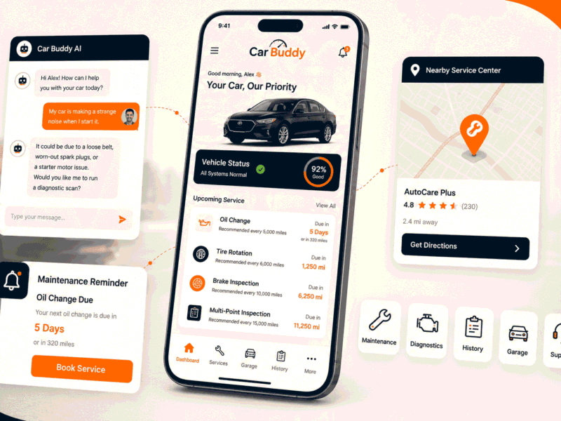 AI Car Maintenance App Development