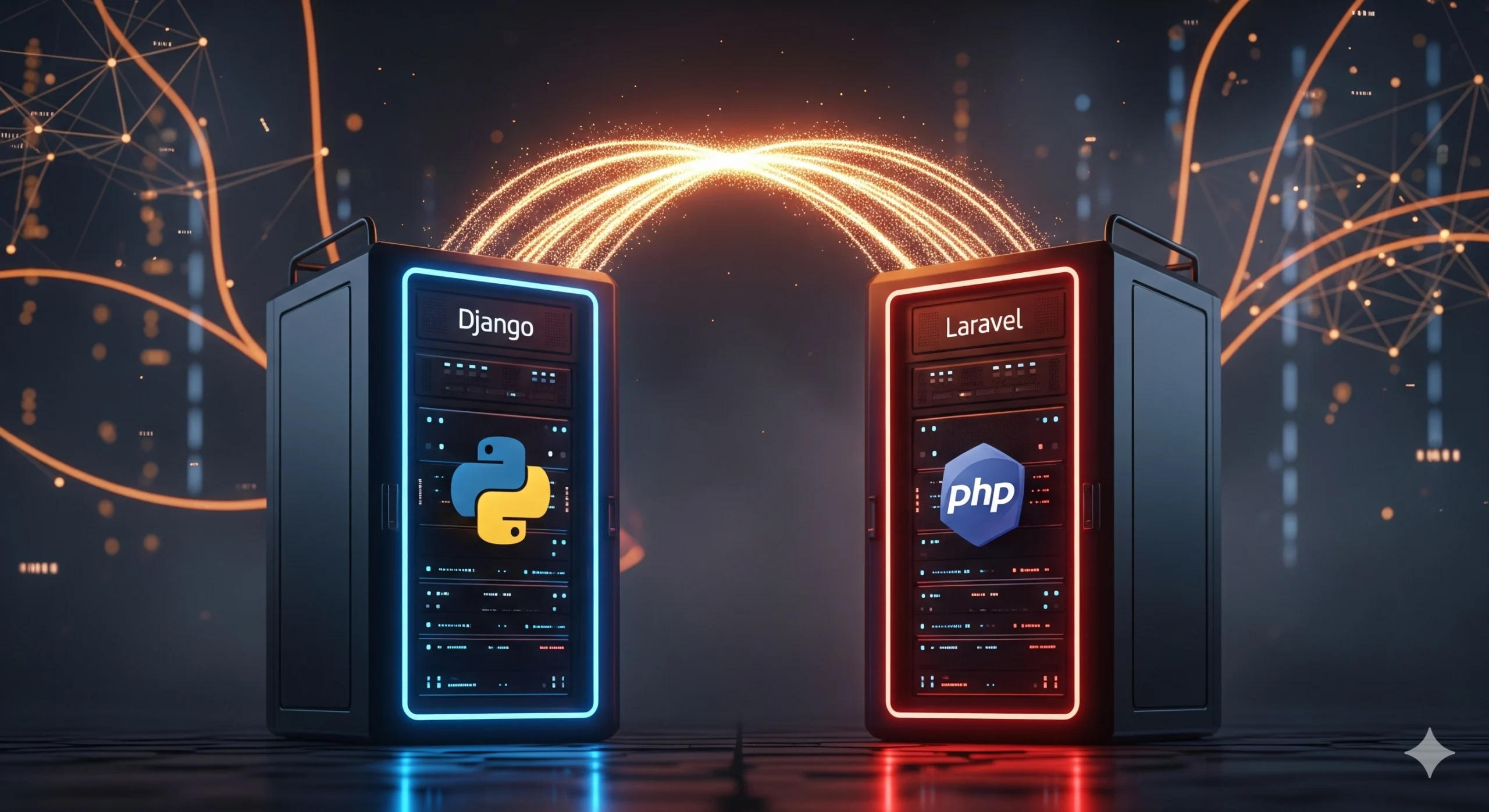 Migration process between Django and Laravel applications