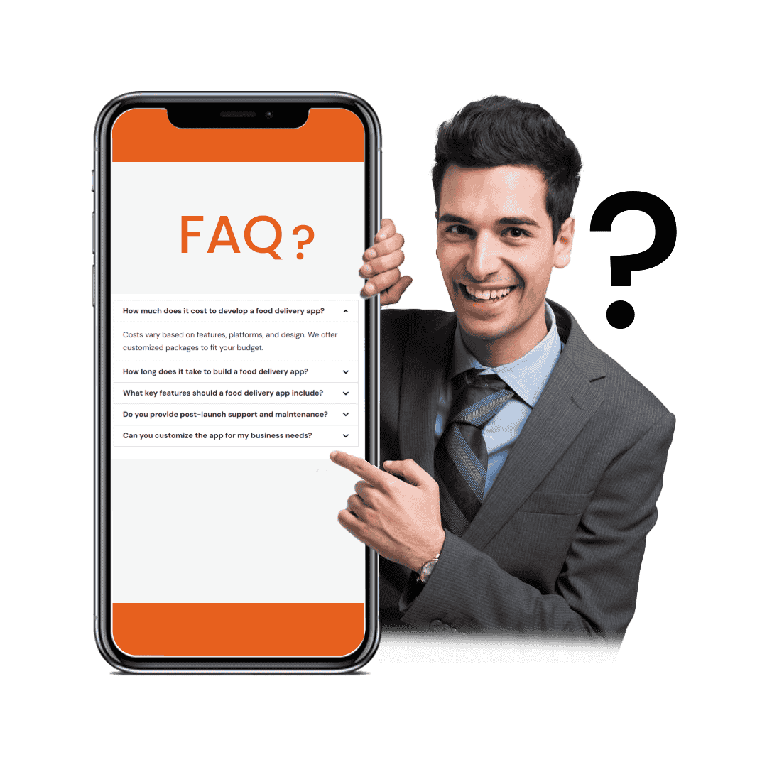 some faqs about our food delivery app development company