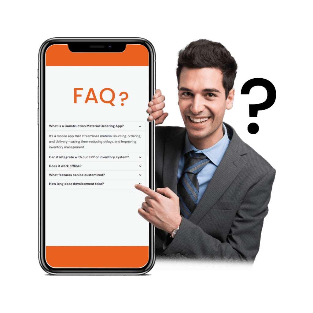 FAQs about our Construction app development services