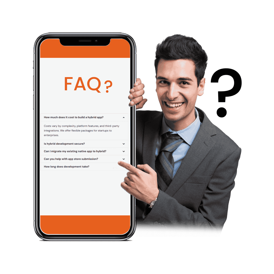 FAQs about our Hybrid App Development Services