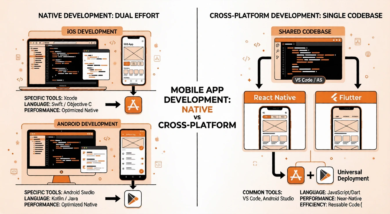 Comparison between native and cross platform mobile app development approaches