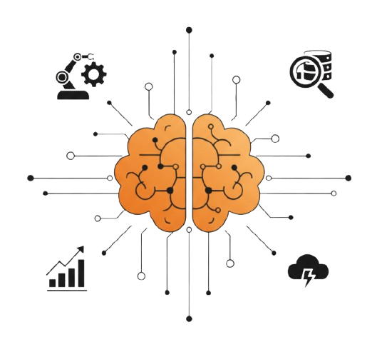 A vector image showing Artificial Intelligence Services