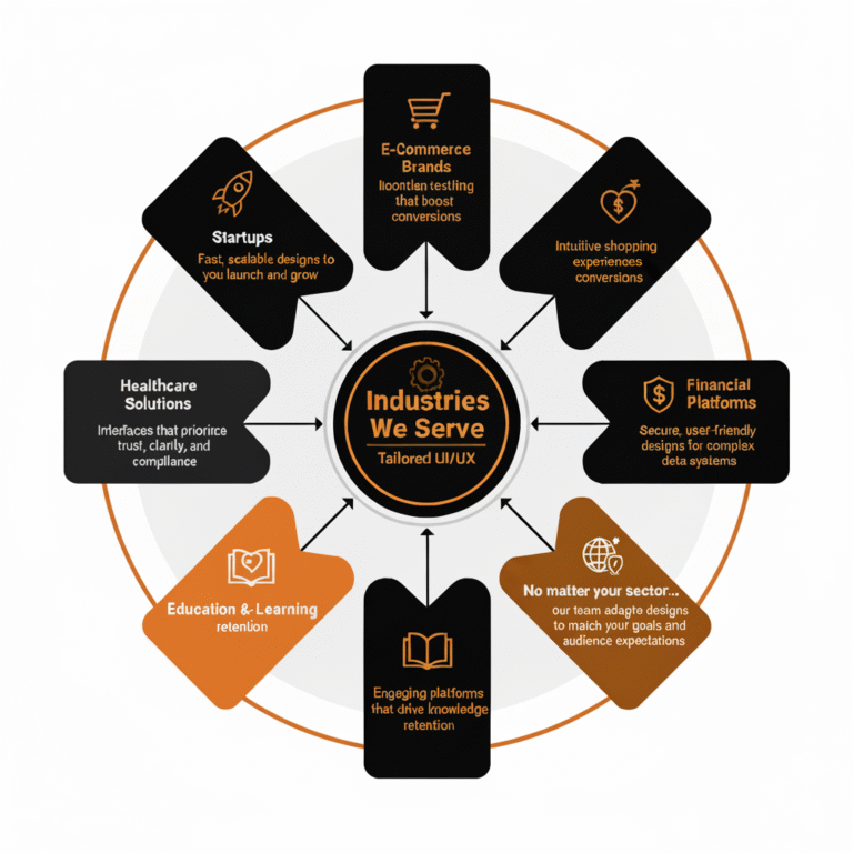Sectors we serve with our UI UX services