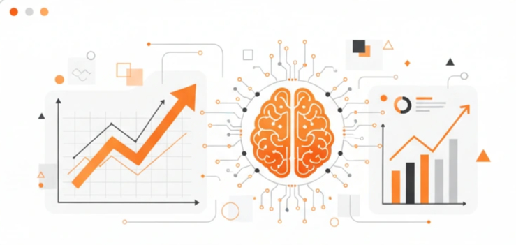 AI chatbot displaying data insights for business growth 
