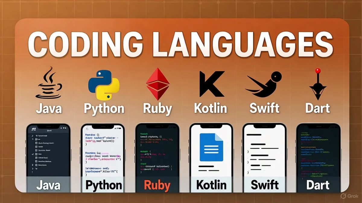 Best mobile app development languages for 2025