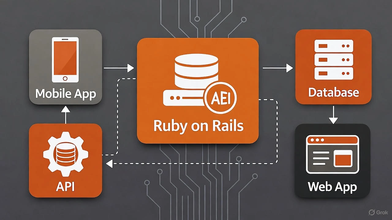 Ruby on Rails architecture for mobile app backend 